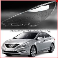 Стекло фары Hyundai Sonata 6 YF 2009-2014 левое