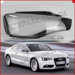 Стекло фары Audi A5 8T 2011-2016 правое. Рестайлинг