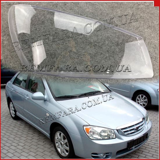 стекло фары KIA Cerato 1 LD 2004-2006 Remfara