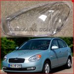 Стекло фары Hyundai Accent 3 MC 2006-2010 левое