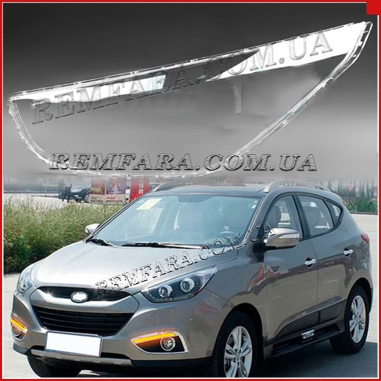 стекло фары Hyundai iX35 2010-2013 Remfara