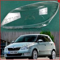 Стекло фары Skoda Fabia 2 5J 2010-2014 Рестайл