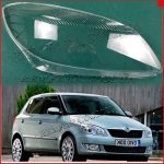 Стекло фары Skoda Fabia 2 5J 2010-2014 Рестайл правое