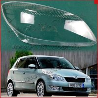 Стекло фары Skoda Fabia 2 5J 2010-2014 Рестайл
