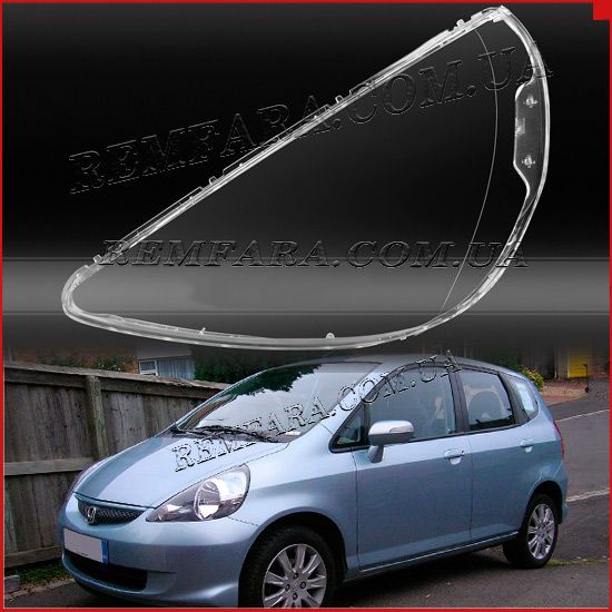 Стекло фары Honda Jazz / Fit 1 2004-2008 Рестайл Remfara