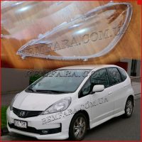 стекло фары Honda Jazz 2 2011-2013 Рестайл левое Remfara