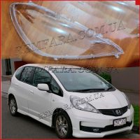 стекло фары Honda Jazz 2 2011-2013 Рестайл левое Remfara