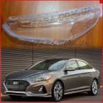 Стекло фары Hyundai Sonata 7 LF 2017-2019 Рестайл левое