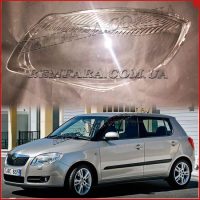 стекло фары Skoda Fabia 2 2007-2010 Дорестайл Remfara
