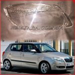 стекло фары Skoda Fabia 2 2007-2010 Дорестайл Remfara