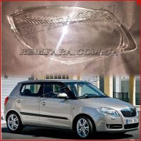стекло фары Skoda Fabia 2 2007-2010 Дорестайл Remfara