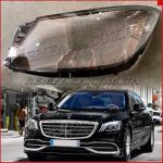 Стекло фары Mercedes S-class W222 2017-н.в. Рестайл левое