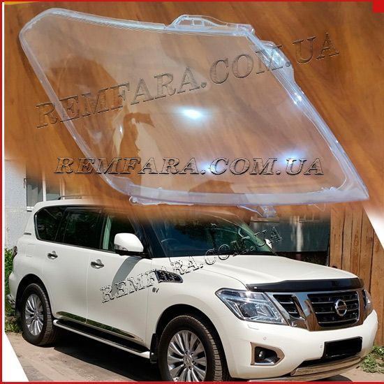 стекло фары Nissan Patrol Y62 2010- н.в. Remfara
