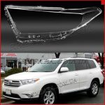 Стекло фары Toyota Highlander 2 XU40 2010-2014 Рестайл левое