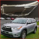 Стекло фары Toyota Highlander 3 XU50 2013-2016 Дорестайл левое