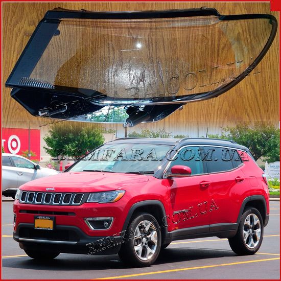 стекло фары Jeep Compass 2 2016 -2019
