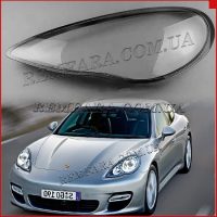 Стекло фары Porsche Panamera I 2009-2013 Дорестайл левое