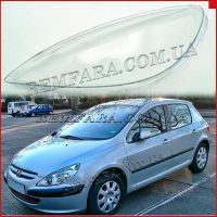 Стёкла фар Peugeot 307 2001-2005 Дорестайл левое