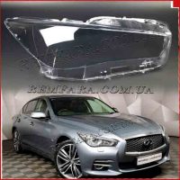 Стекло фары Infiniti Q50 V37 I поколение 2013-2023 правое