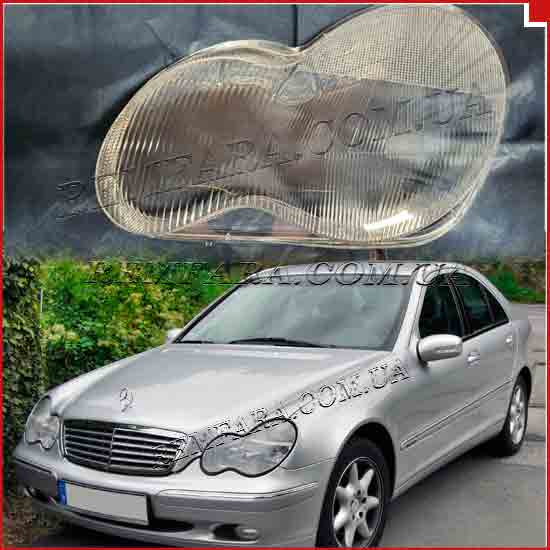 Стекло фары Mercedes C-CLASS W203 2000-2004 Дорестайл
