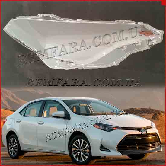 Скло фари Toyota Corolla USA 2016-2019