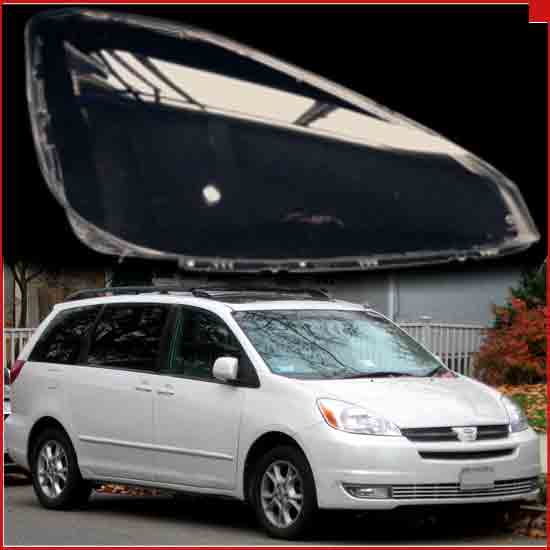 Скло фари Toyota Sienna 2003-2005