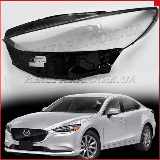 Скло фари Mazda 6 GJ1 GL