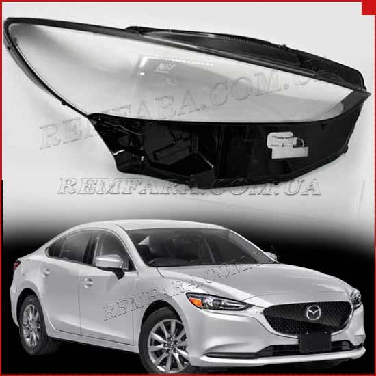 Скло фари Mazda 6 GJ