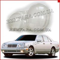 стекло фары Mercedes E-CLASS W210 1999-2003 Рестайл (галоген)