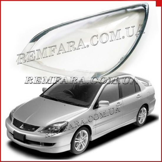 Стекло фары Mitsubishi Lancer 9