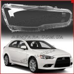 Стекло фары Mitsubishi Lancer X (2007-2016) правое.