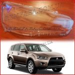 Стекло фары Mitsubishi Outlander 2 XL (2010-12) правое. Рестайлинг