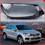 Стекло фары Volkswagen Touareg 2 (7P) (2010-2014) правое. Дорестайл